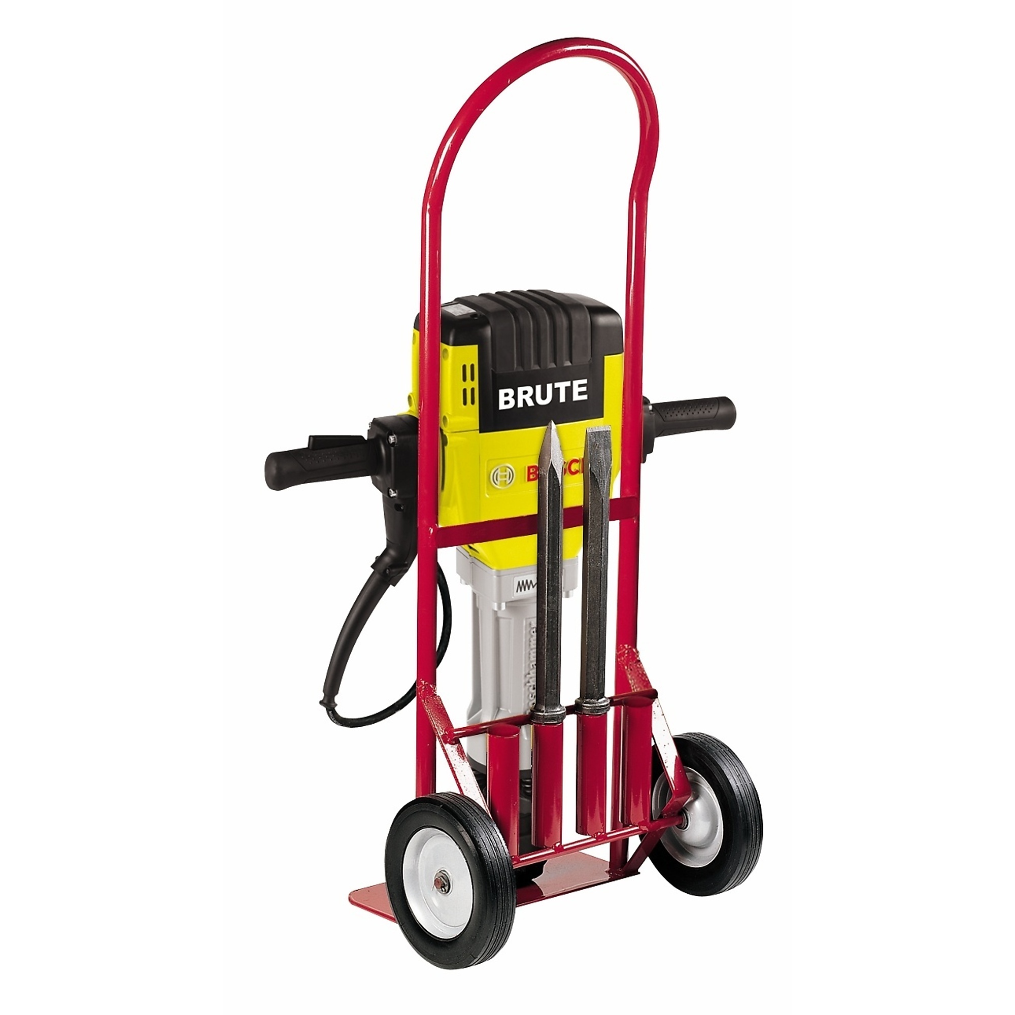 Bosch Brute Breaker Hammer with Basic Cart — 1-1/8in. Hex, 35ft.-Lbs. Impact Energy, 1,000 BPM, 63 Lbs., Model# BH2760VCB